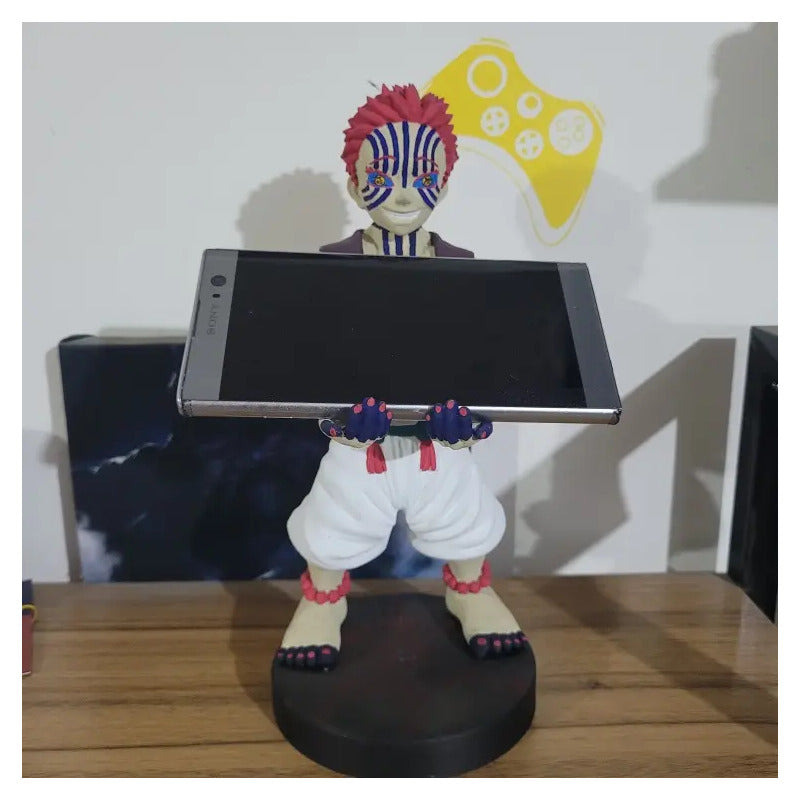 Soporte Control Play Xbox O Celular Akaza Kimetsu No Yaiba  Blanco