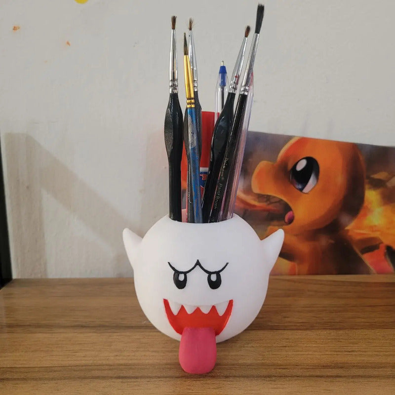 Lapicero Para Escritorio De Boo Mario Bros