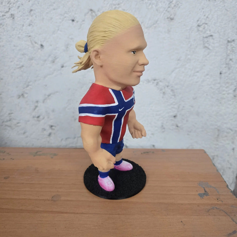 Figura De Futbolista Fuertecito Earling Haaland